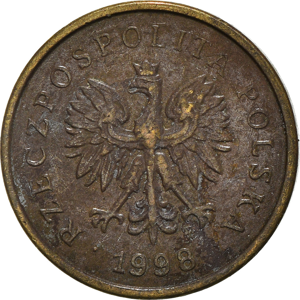 Moneta, Polonia, 2 Grosze, 1998