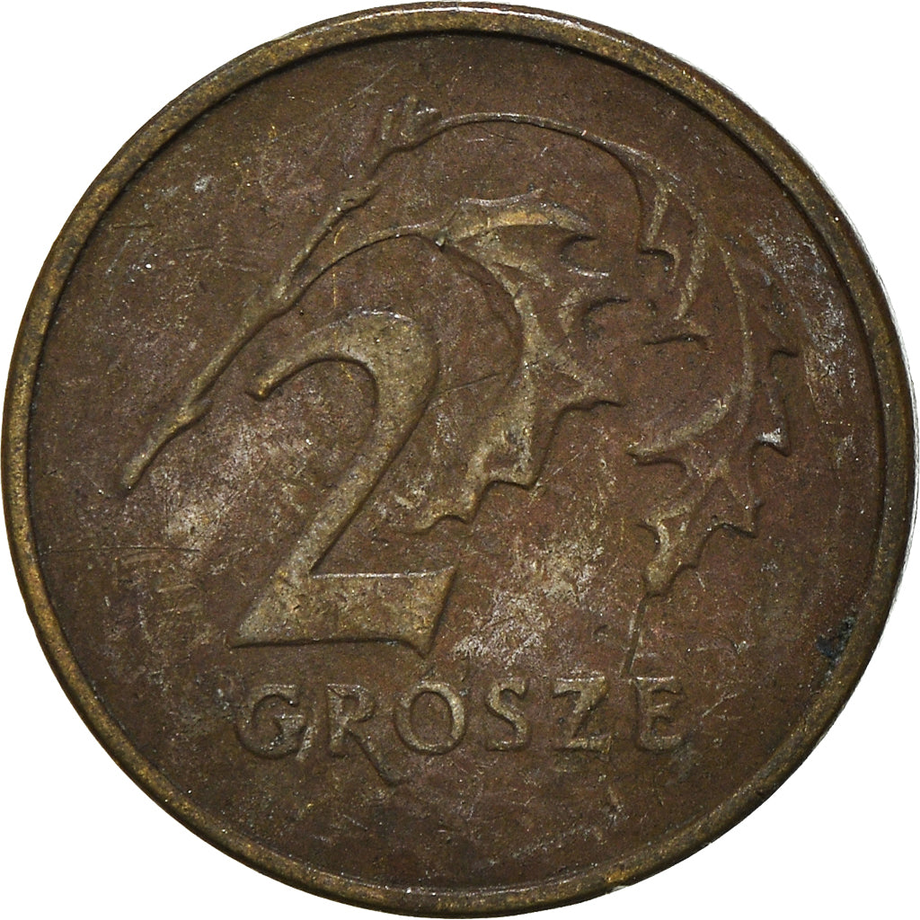 Moneta, Polonia, 2 Grosze, 1998
