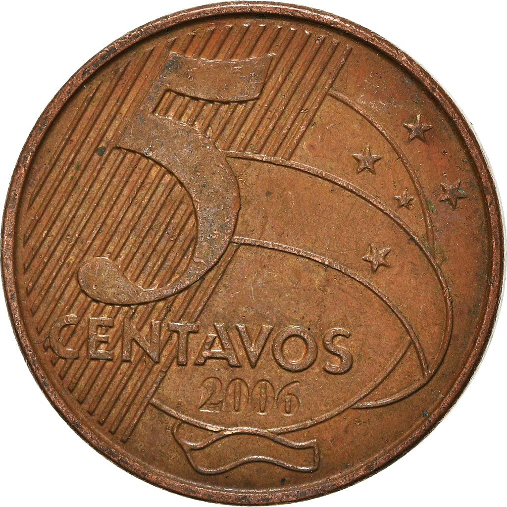 Monnaie, Brésil, 5 Centavos, 2006