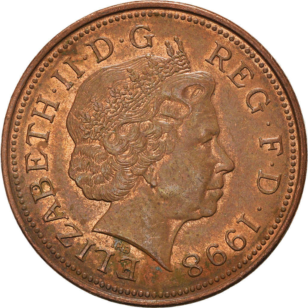 Munten, Groot Bretagne, 2 Pence, 1998