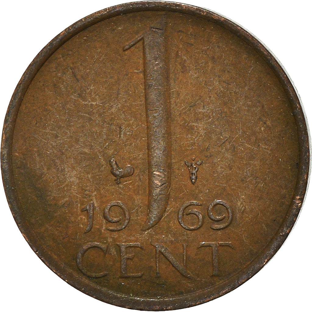 Coin, Netherlands, Cent, 1969
