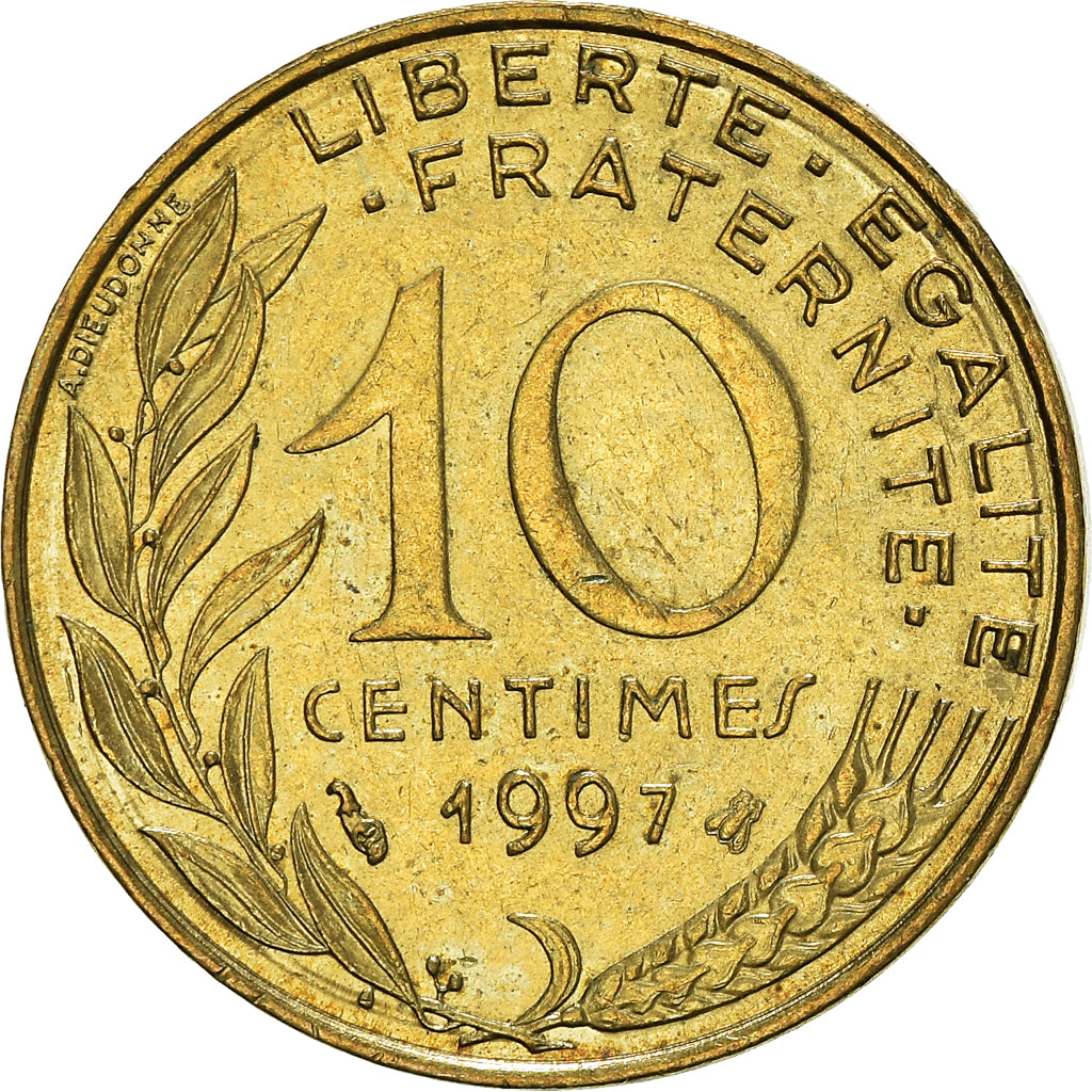 Moneta, Francia, 10 Centimes, 1997
