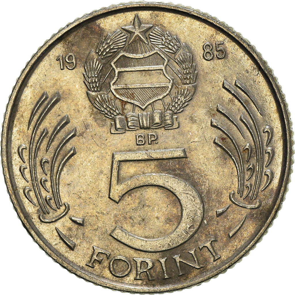 Moneda, Hungría, 5 Forint, 1985