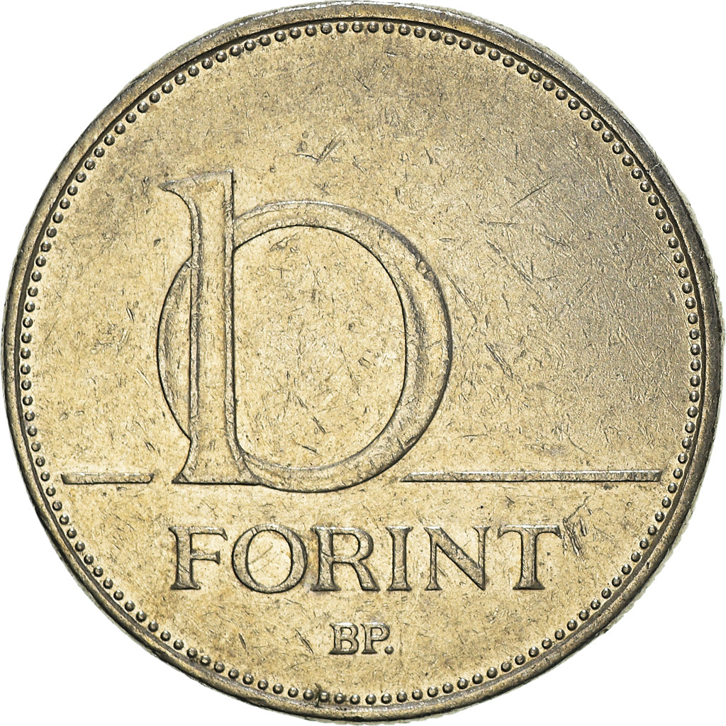 Moneda, Hungría, 10 Forint, 2004