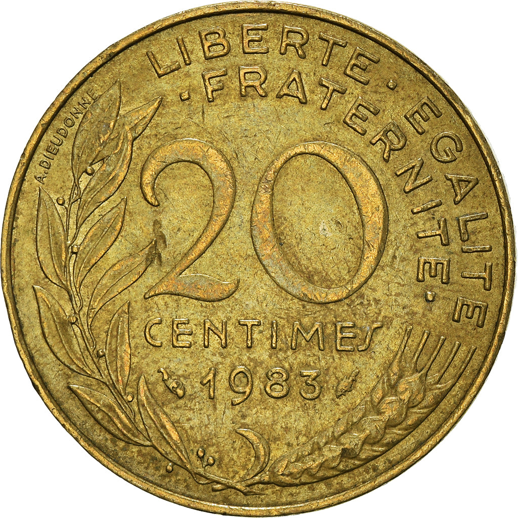 Münze, Frankreich, 20 Centimes, 1983