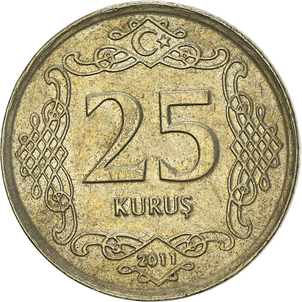 Munten, Turkije, 25 Kurus, 2011