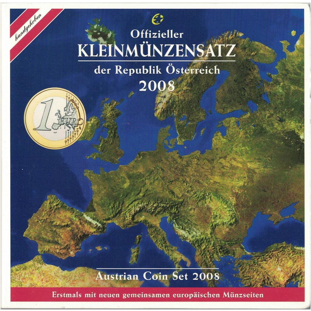 Austria, Euro Set of 8 coins, 2008