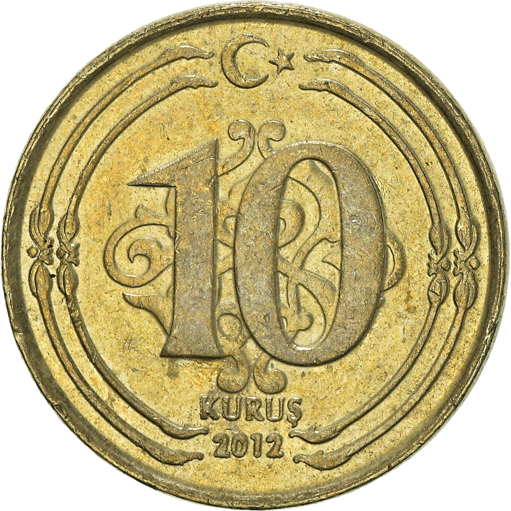 Moneta, Turchia, 10 Kurus, 2012