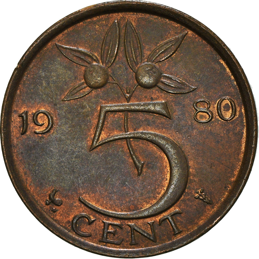 Münze, Niederlande, 5 Cents, 1980