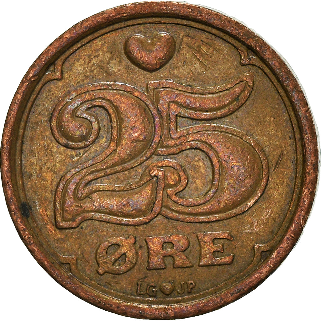 Moeda, Dinamarca, 25 Öre, 1990