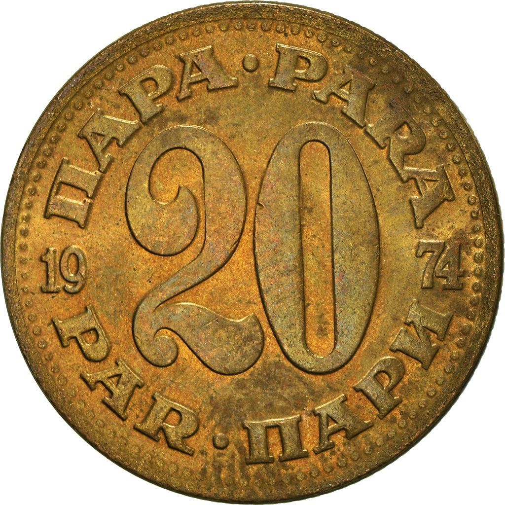 Moneta, Iugoslavia, 20 Para, 1974