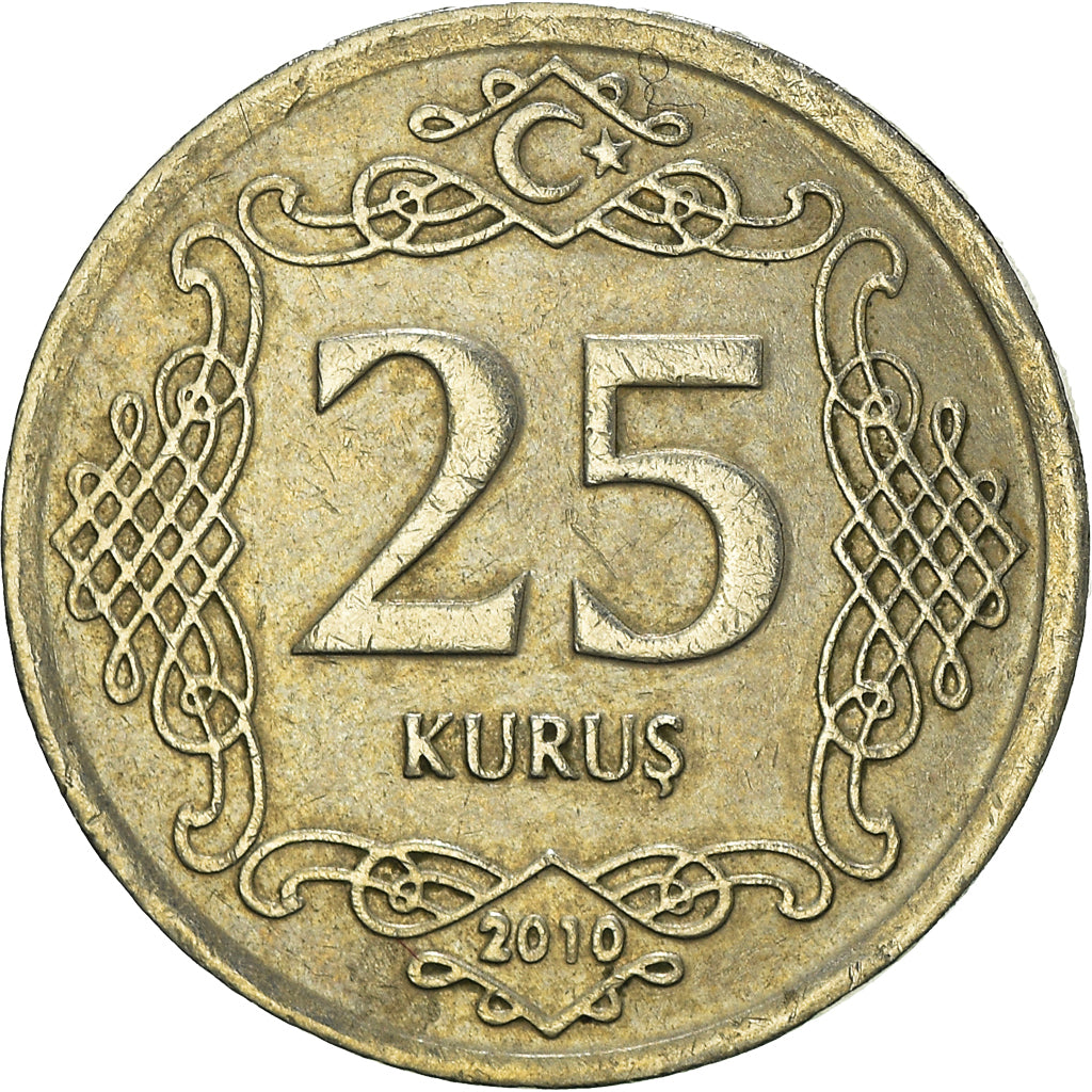 Munten, Turkije, 25 Kurus, 2010