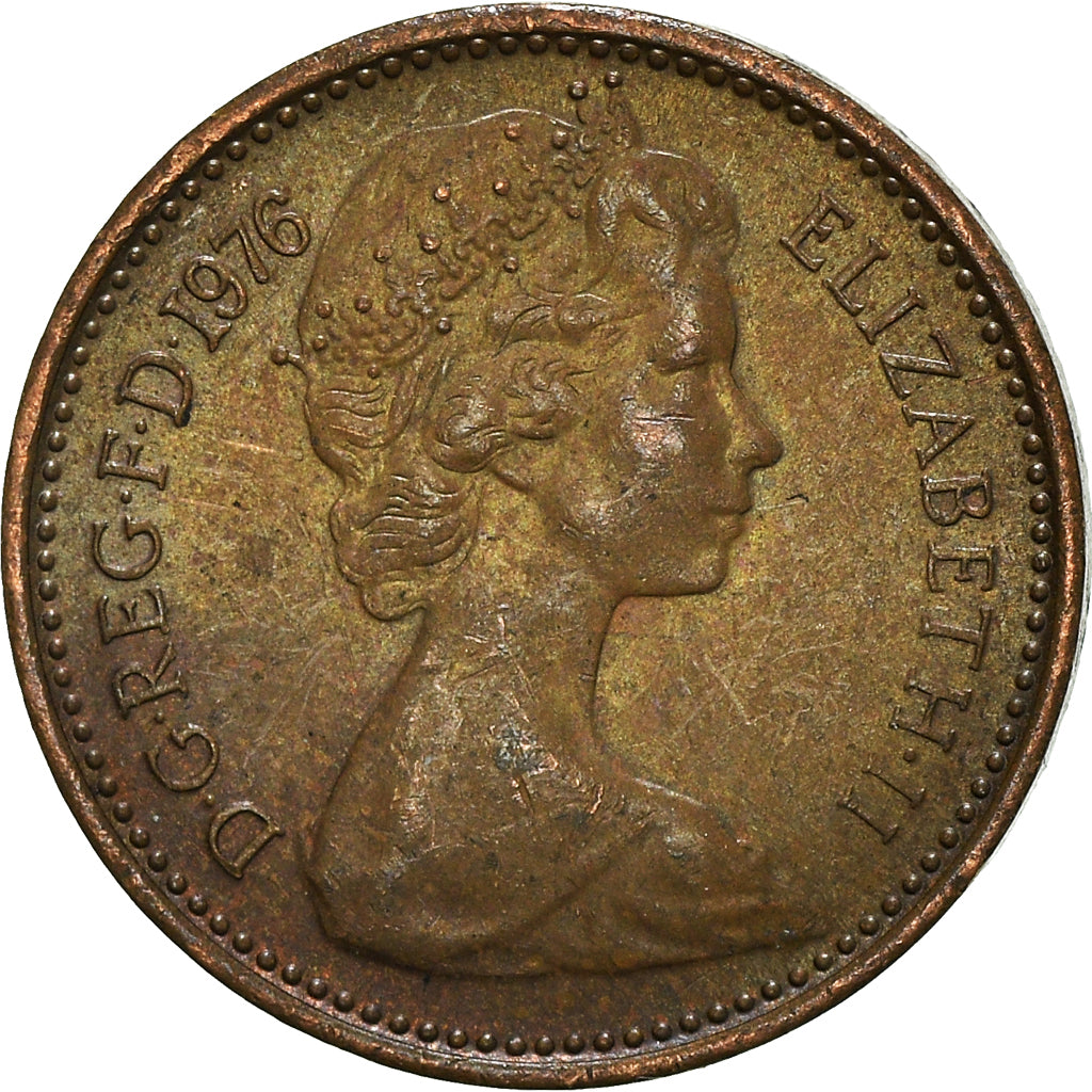 Munten, Groot Bretagne, 1/2 New Penny, 1976
