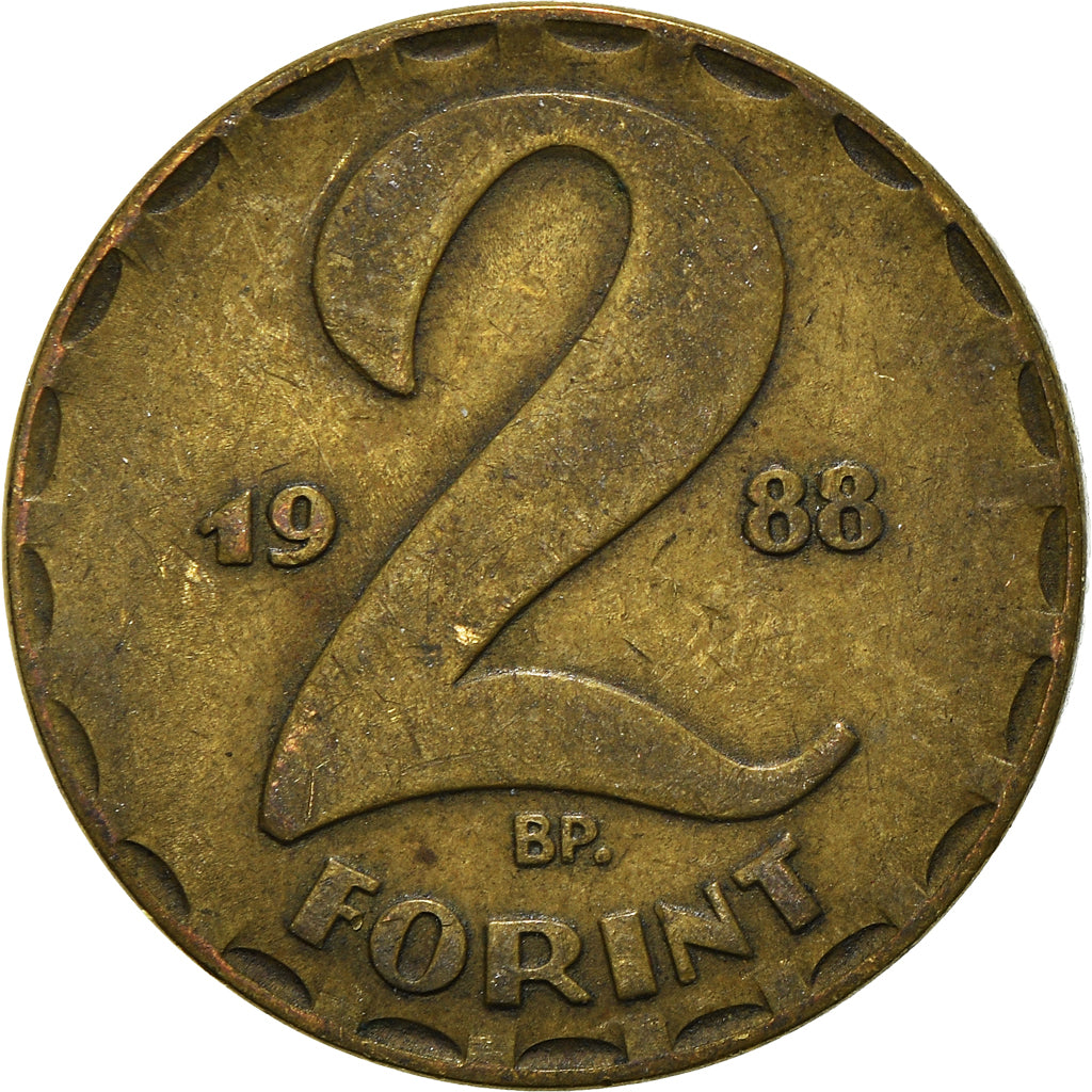 Moneda, Hungría, 2 Forint, 1988