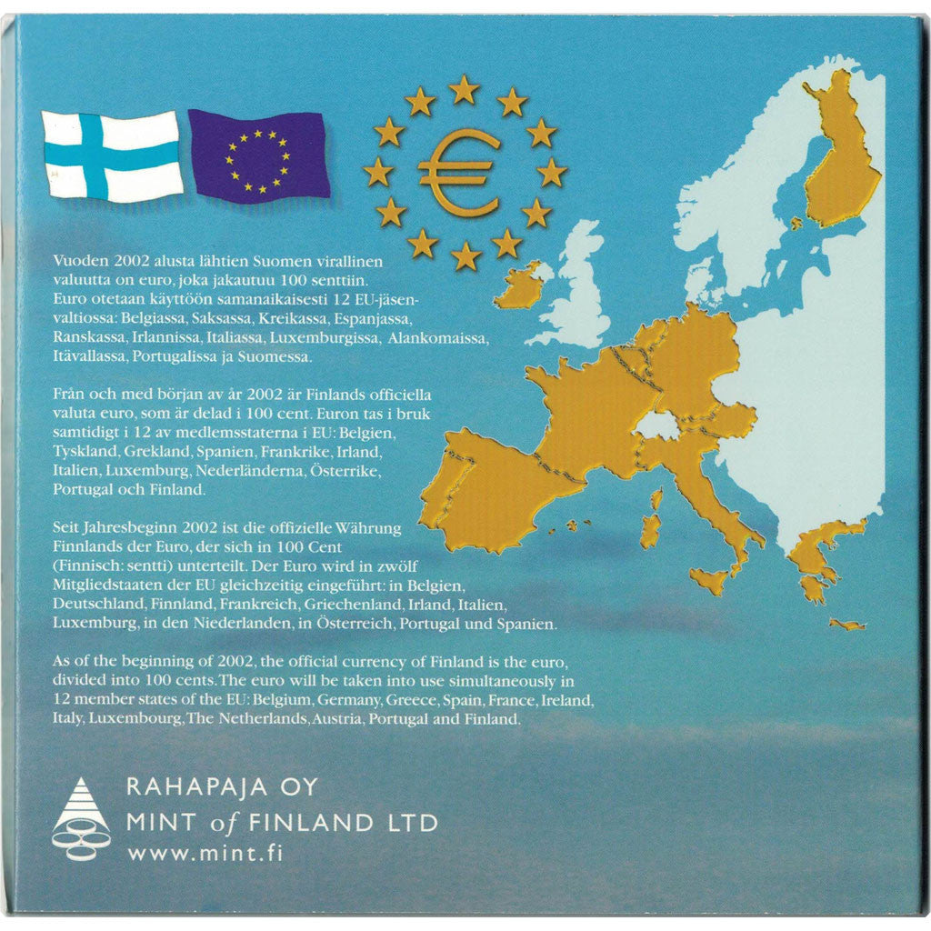 Finland, Euro Set of 8 coins, 1999