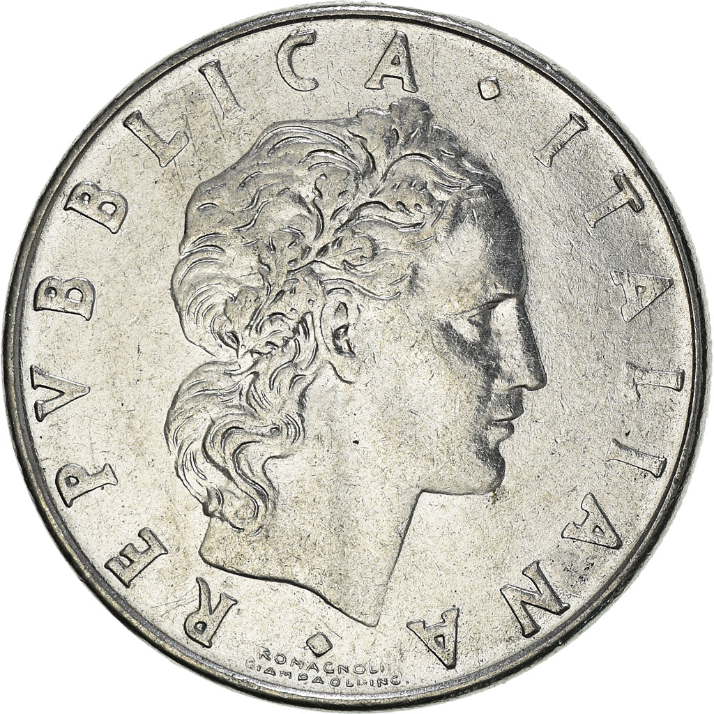 Moneta, Italia, 50 Lire, 1977