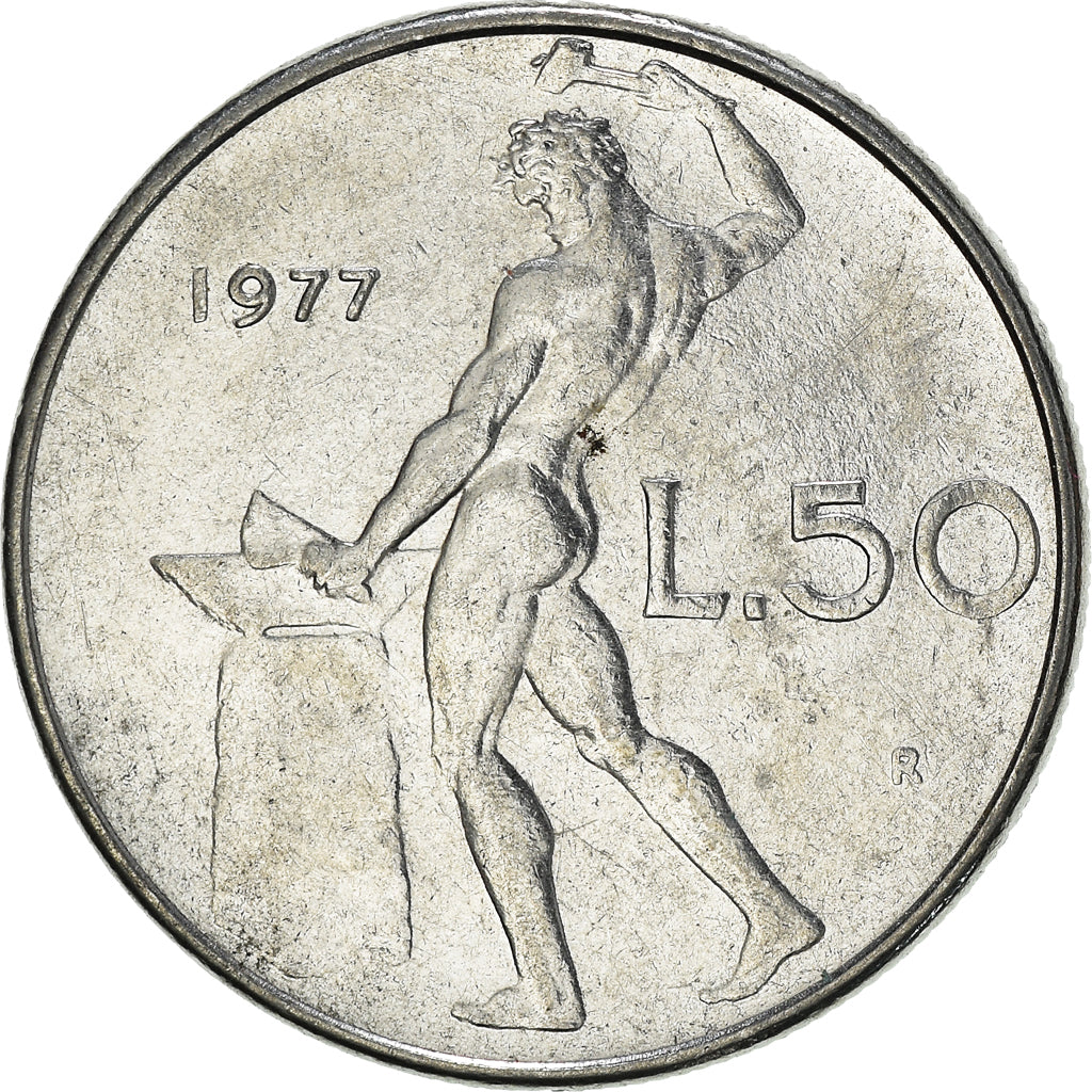 Moneta, Italia, 50 Lire, 1977
