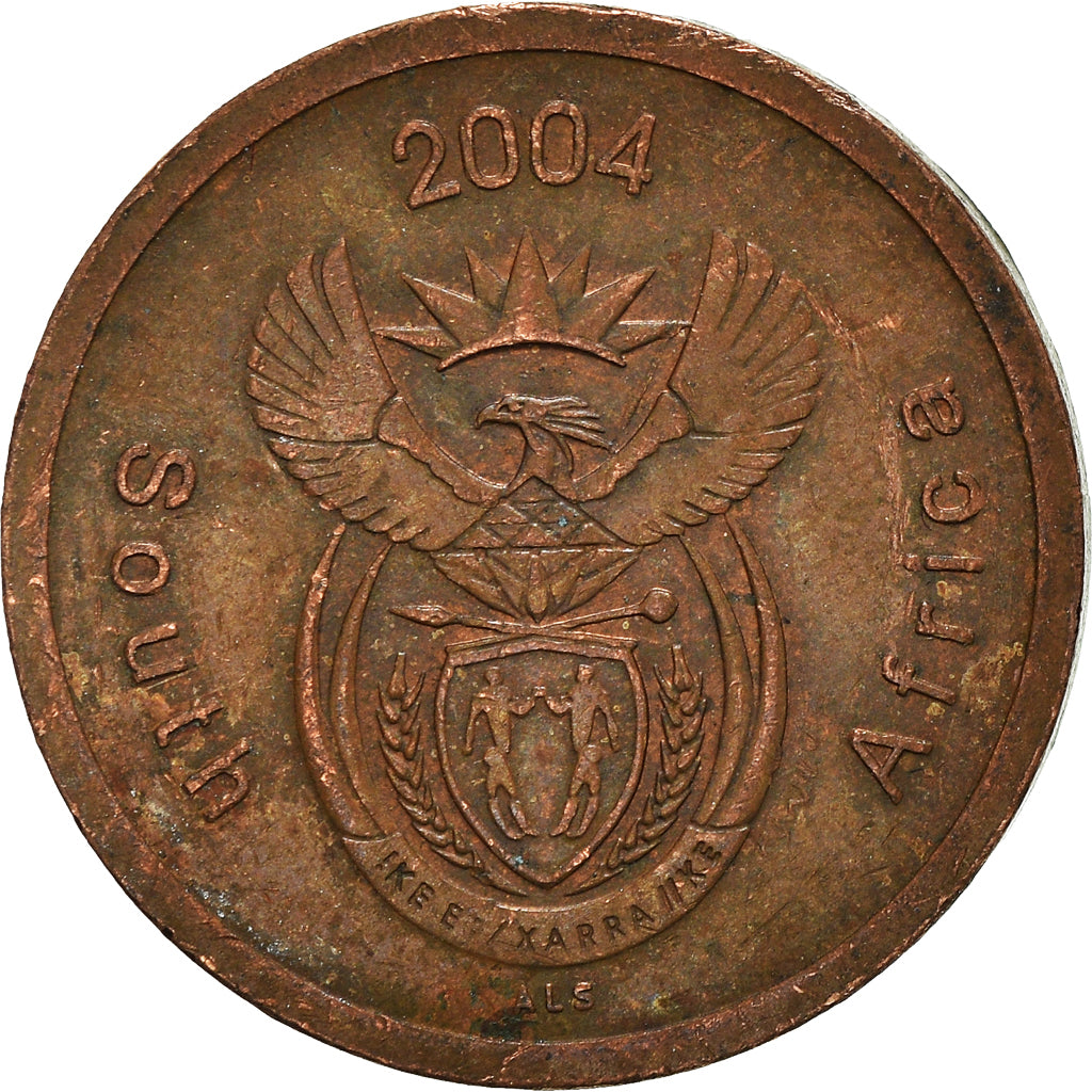 Moneta, Sudafrica, 5 Cents, 2004
