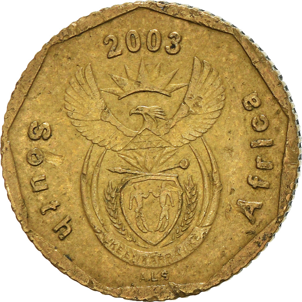 Münze, Südafrika, 10 Cents, 2003