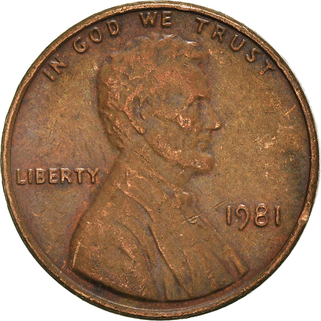 Coin, United States, Cent, 1981