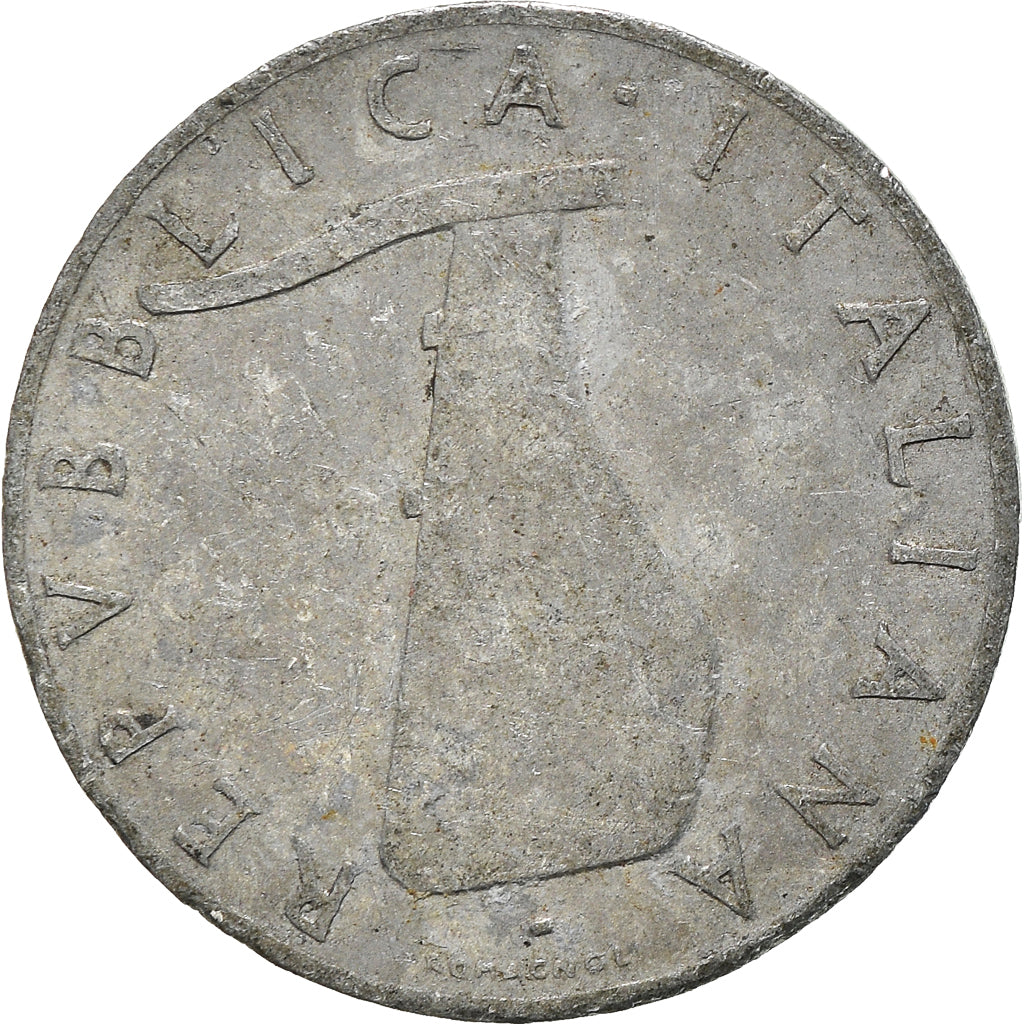 Moeda, Itália, 5 Lire, 1952