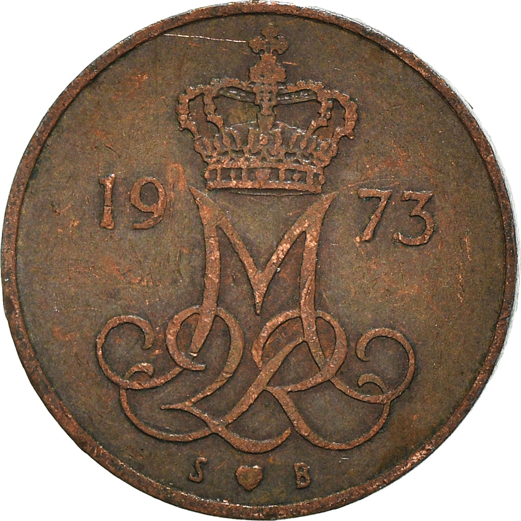 Moeda, Dinamarca, 5 Öre, 1973