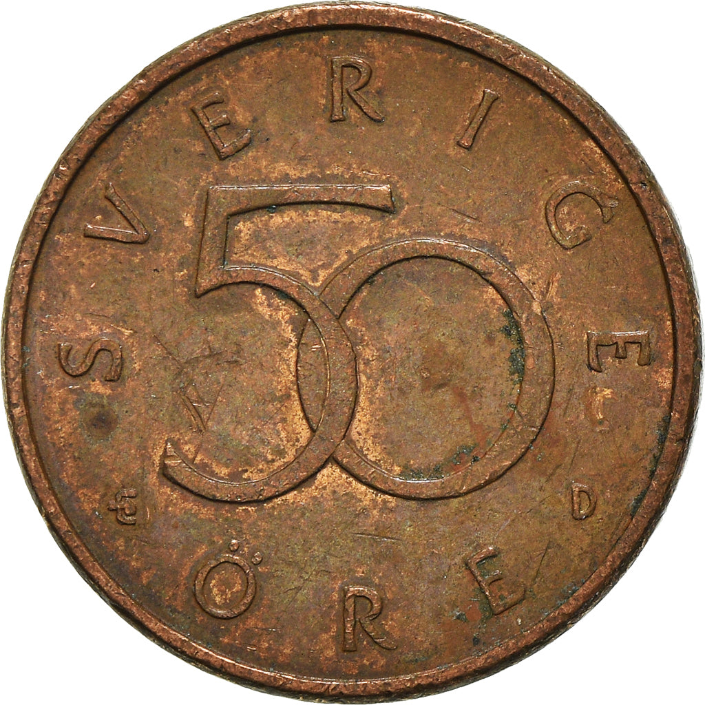 Münze, Schweden, 50 Öre, 1992