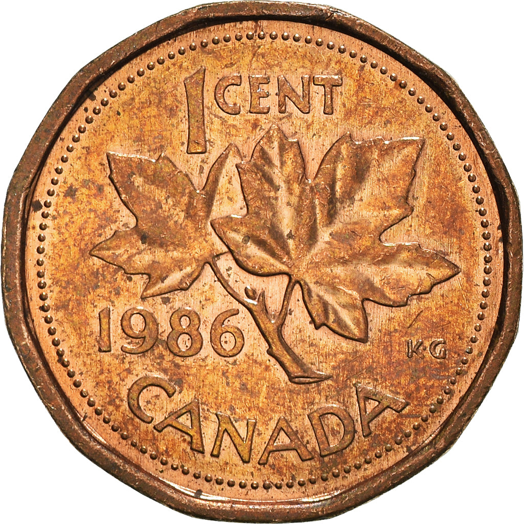 Coin, Canada, Cent, 1986