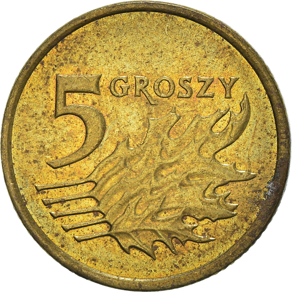 Moneta, Polonia, 5 Groszy, 2004