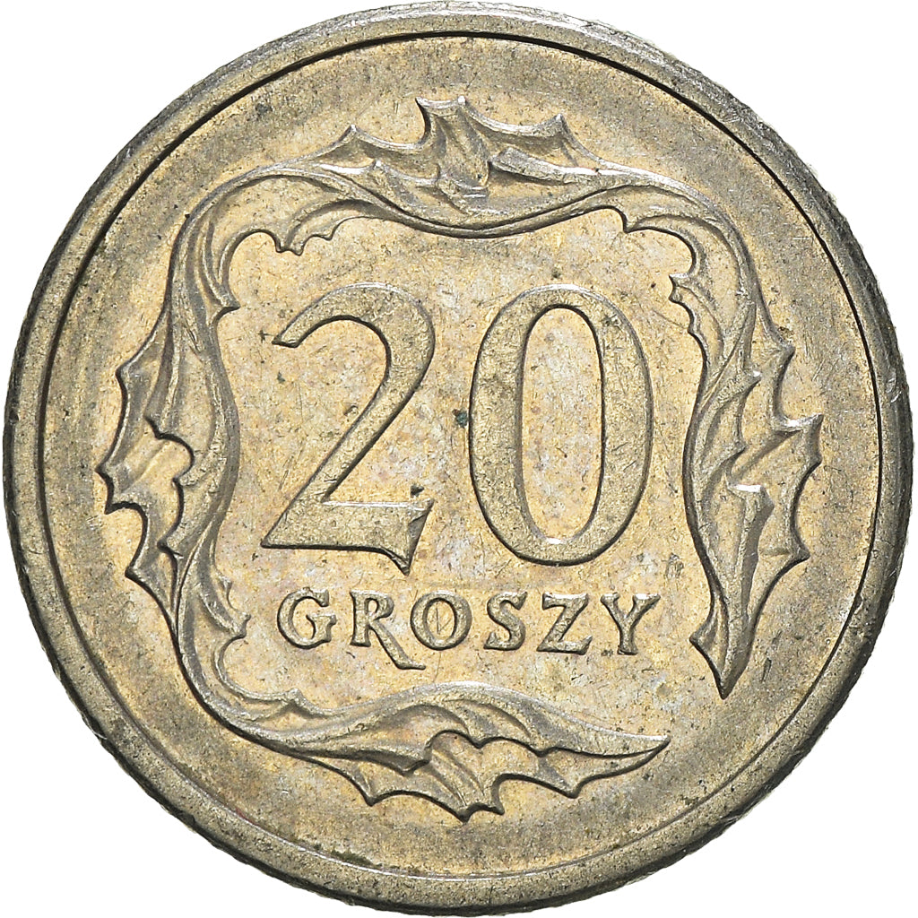 Moneta, Polonia, 20 Groszy, 1992