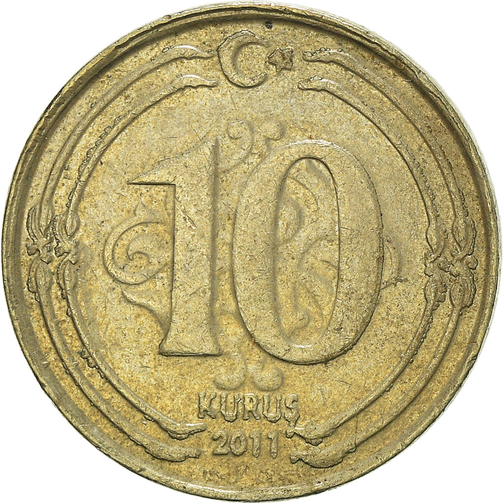 Munten, Turkije, 10 Kurus, 2011