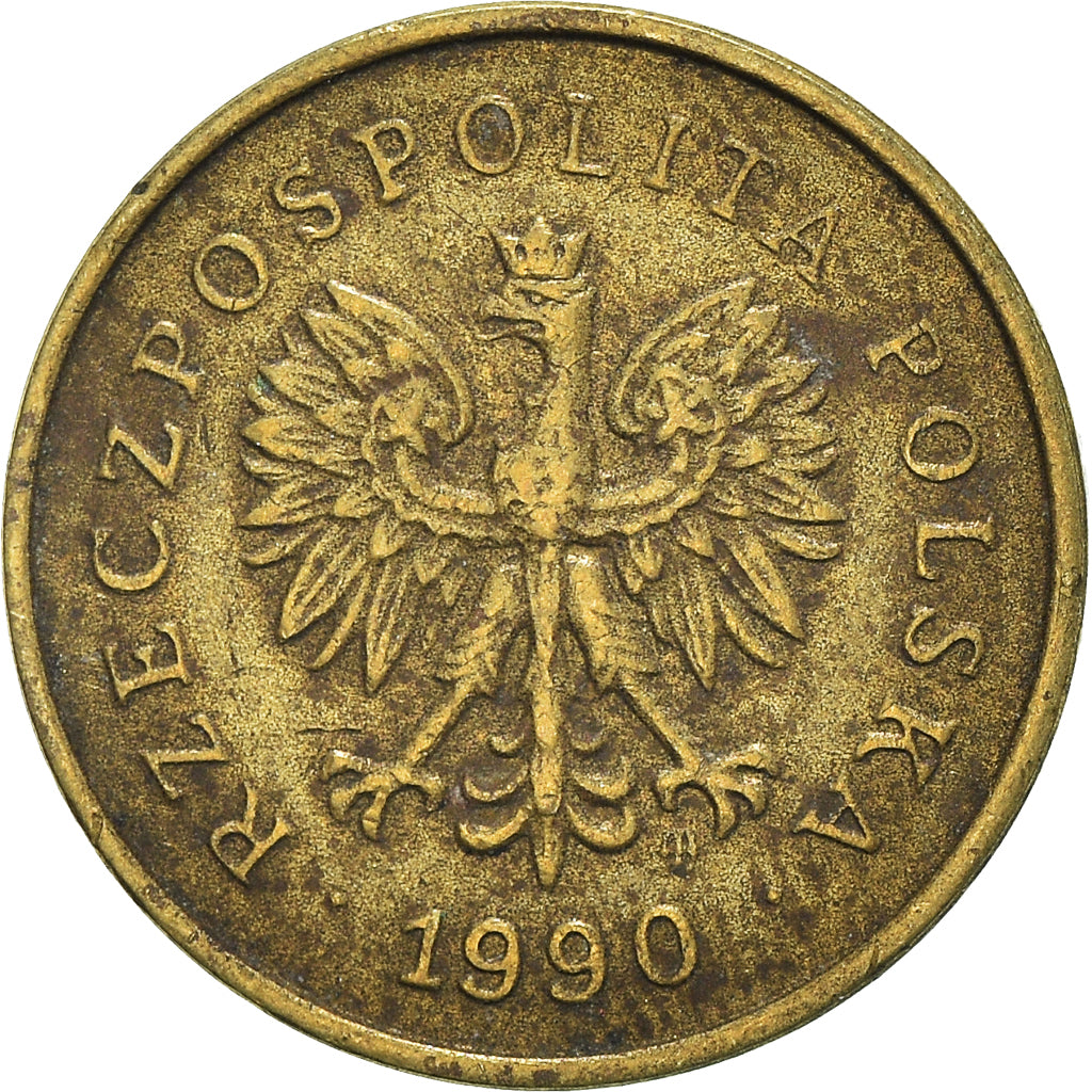 Moneda, Polonia, 2 Grosze, 1990