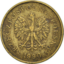 Moneda, Polonia, 2 Grosze, 1990