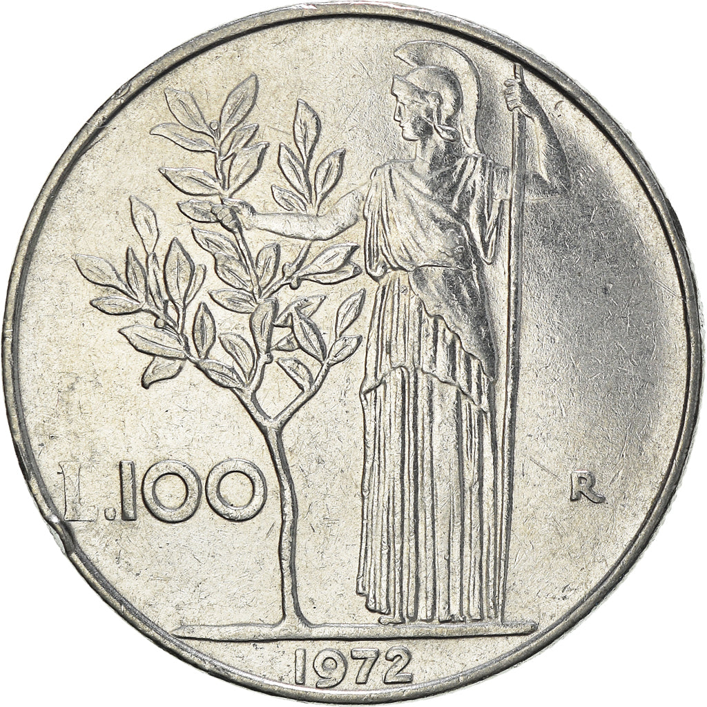 Moneda, Italia, 100 Lire, 1972