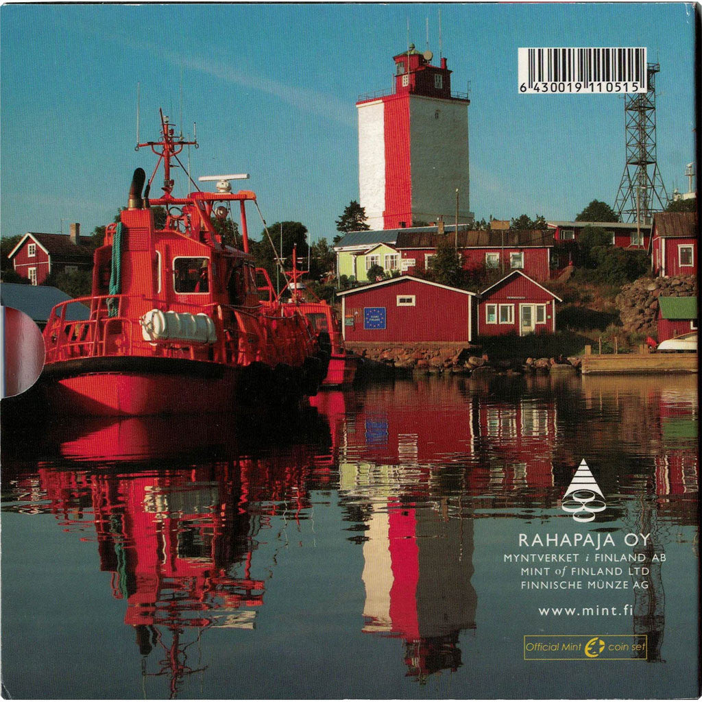 Finland, Euro Set of 8 coins + 1 token, 2007