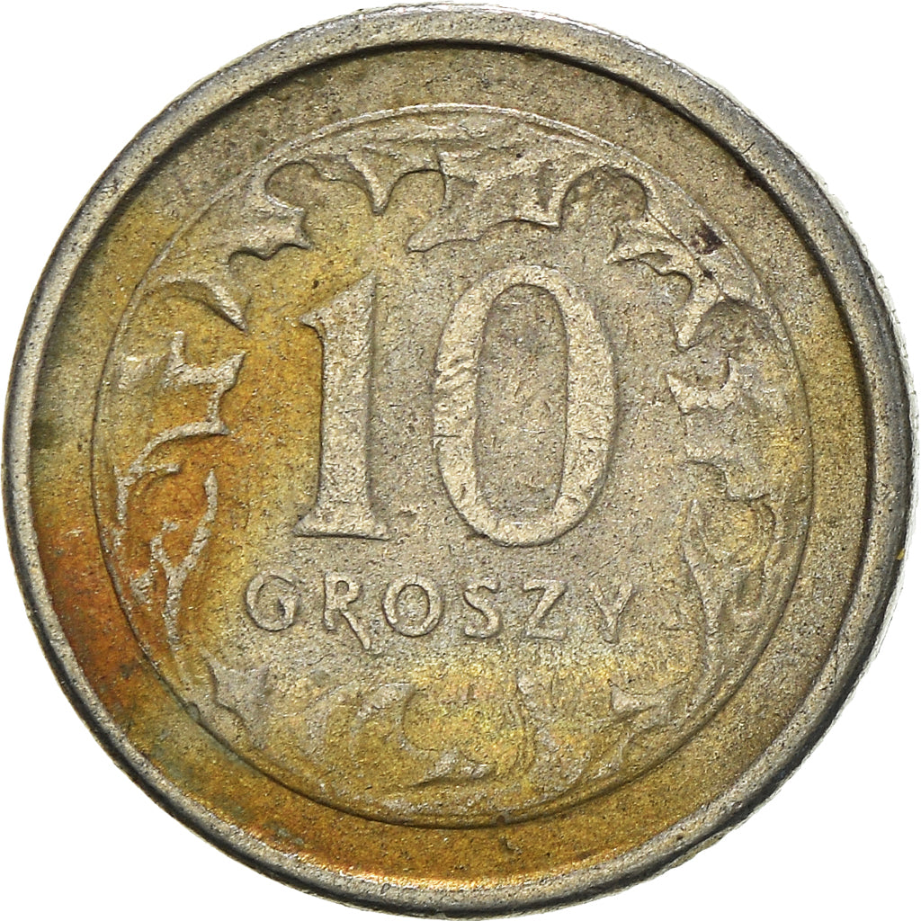 Moneta, Polonia, 10 Groszy, 1991