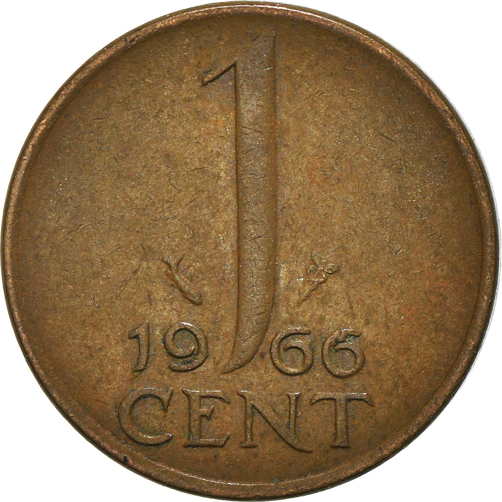 Coin, Netherlands, Cent, 1966