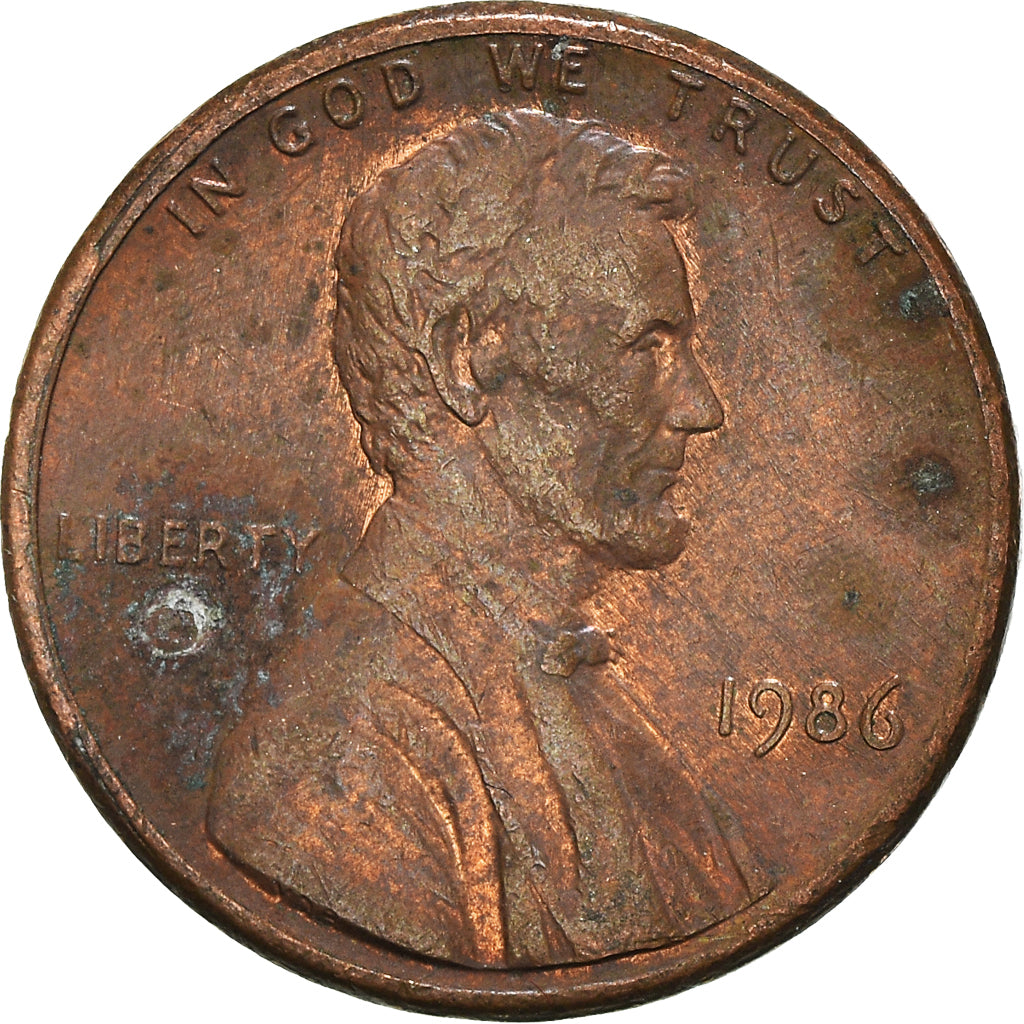 Moneta, USA, Cent, 1986