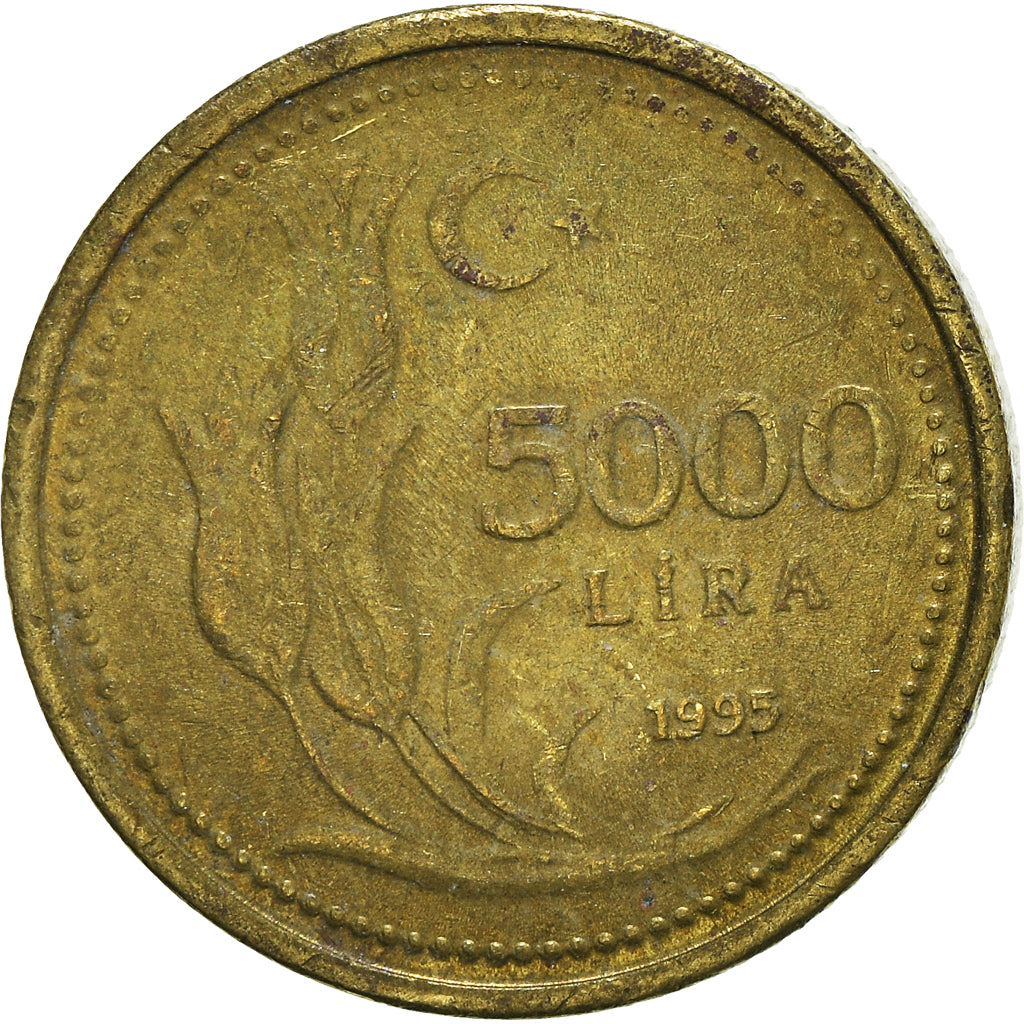 Moneta, Turchia, 5000 Lira, 1995