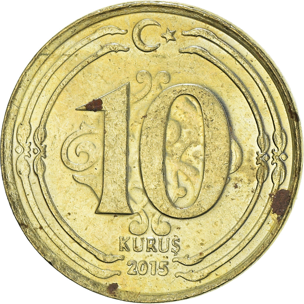Moneda, Turquía, 10 Kurus, 2015