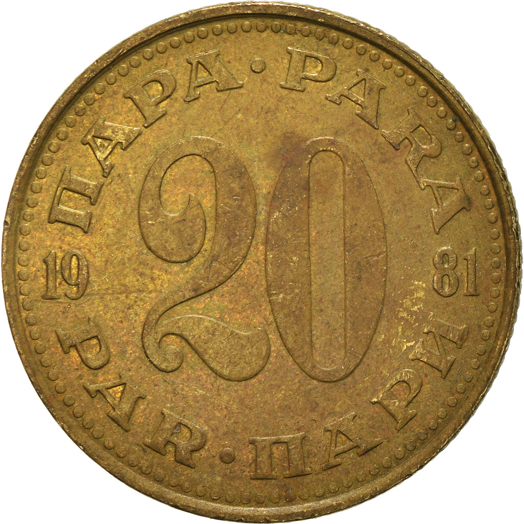 Moneta, Iugoslavia, 20 Para, 1981