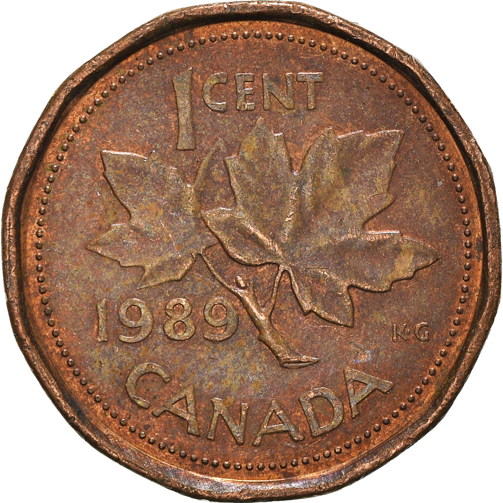 Moneta, Canada, Cent, 1989