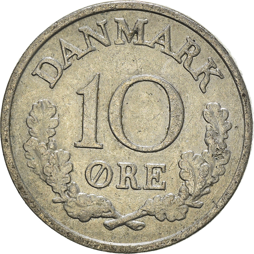 Moneta, Danimarca, 10 Öre, 1963