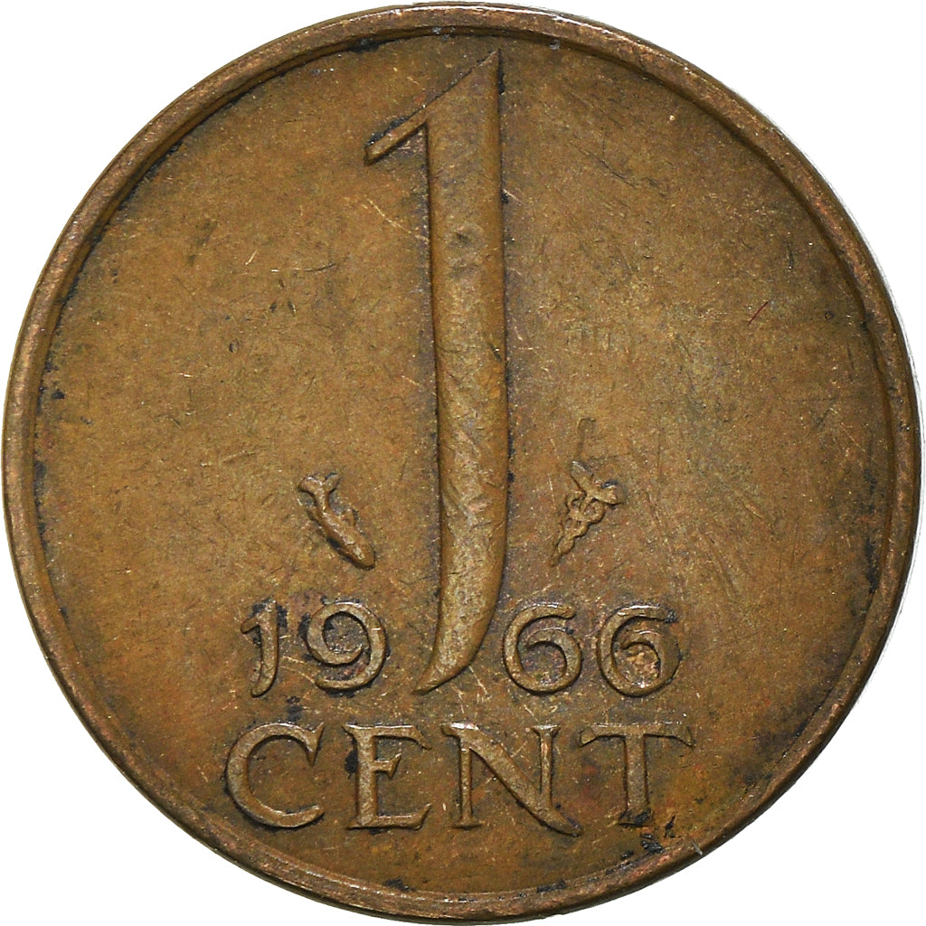 Münze, Niederlande, Cent, 1966