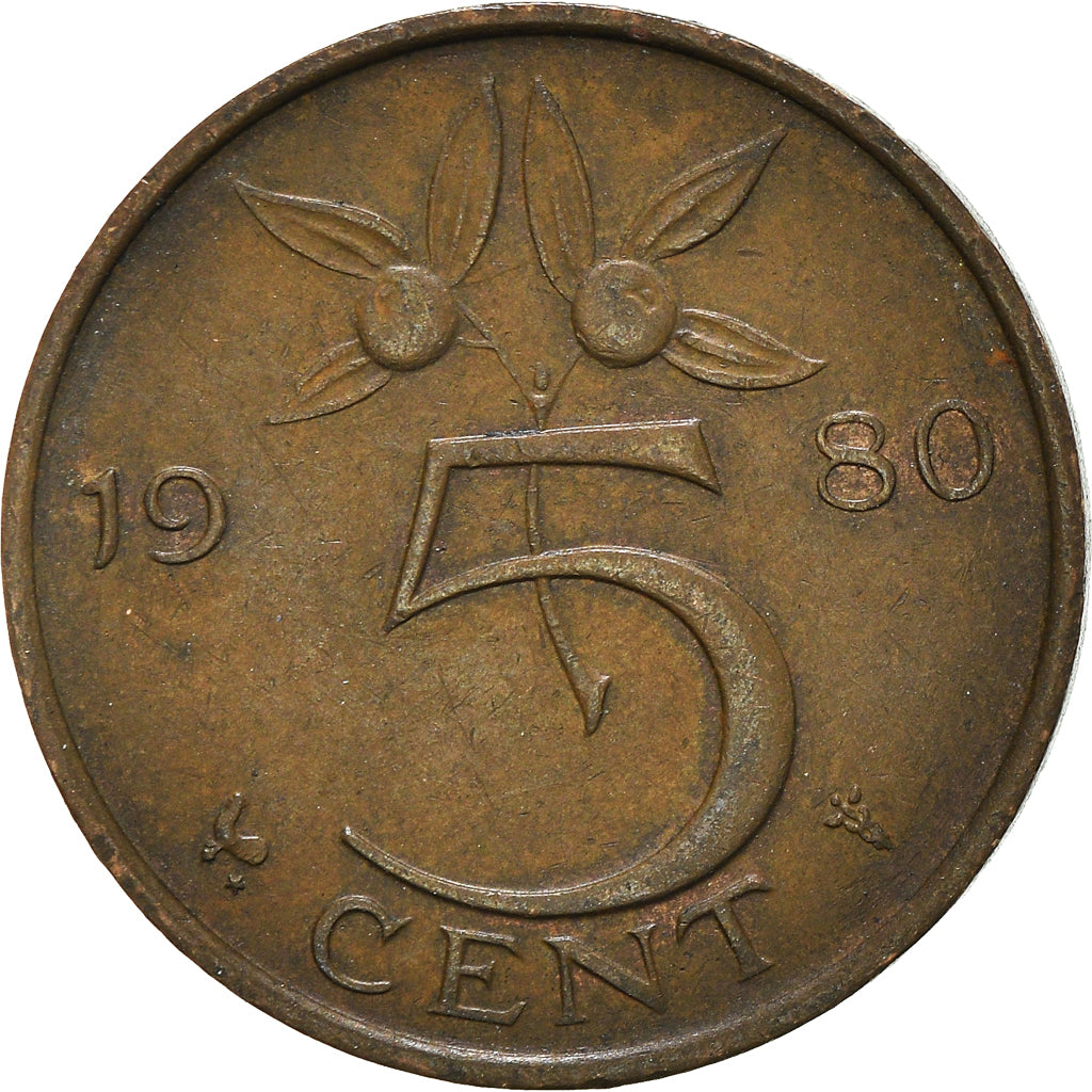 Moneta, Paesi Bassi, 5 Cents, 1980