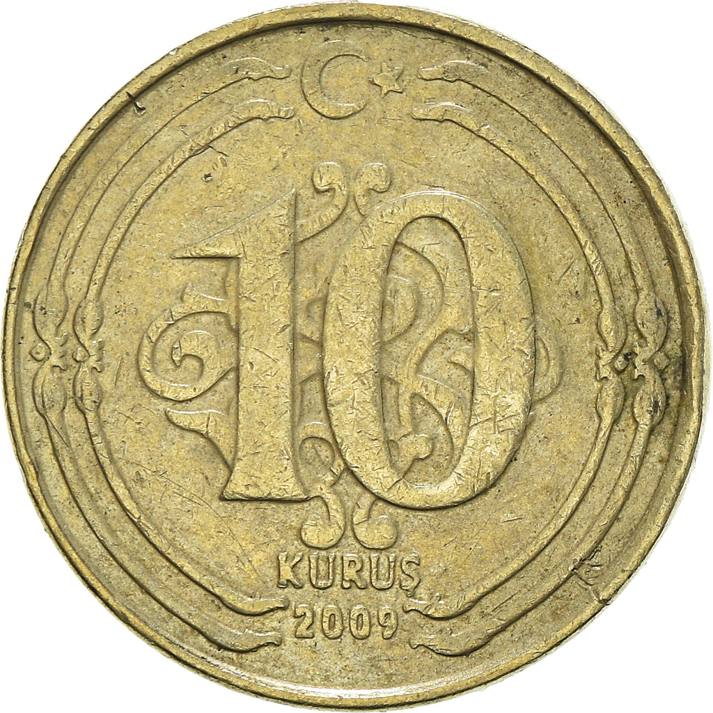Munten, Turkije, 10 Kurus, 2009