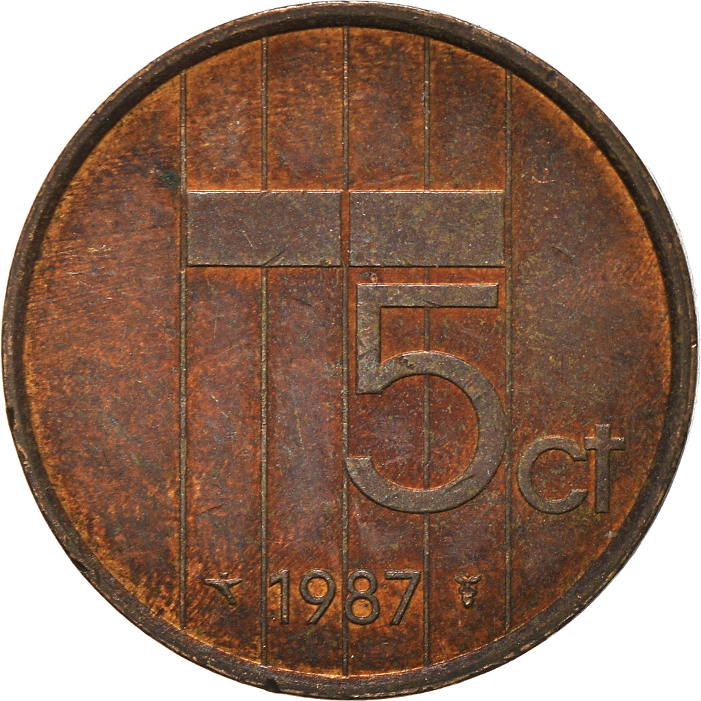 Monnaie, Pays-Bas, 5 Cents, 1987