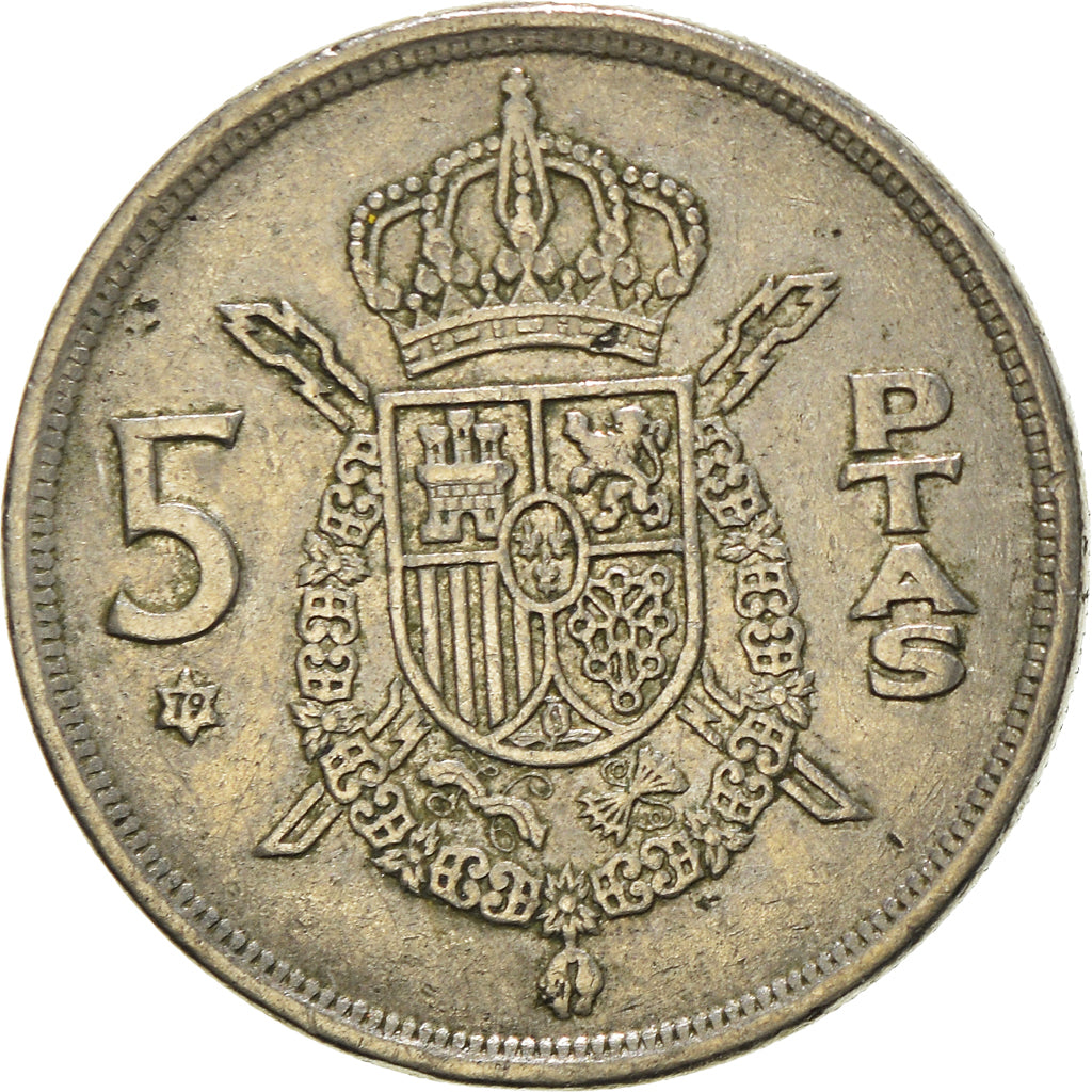 Moneta, Hiszpania, 5 Pesetas, 1975 (79)