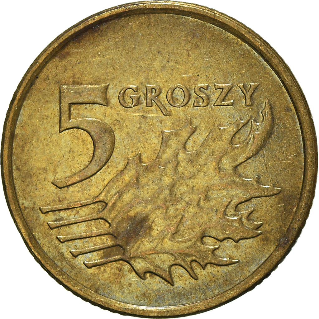 Moneta, Polonia, 5 Groszy, 2009