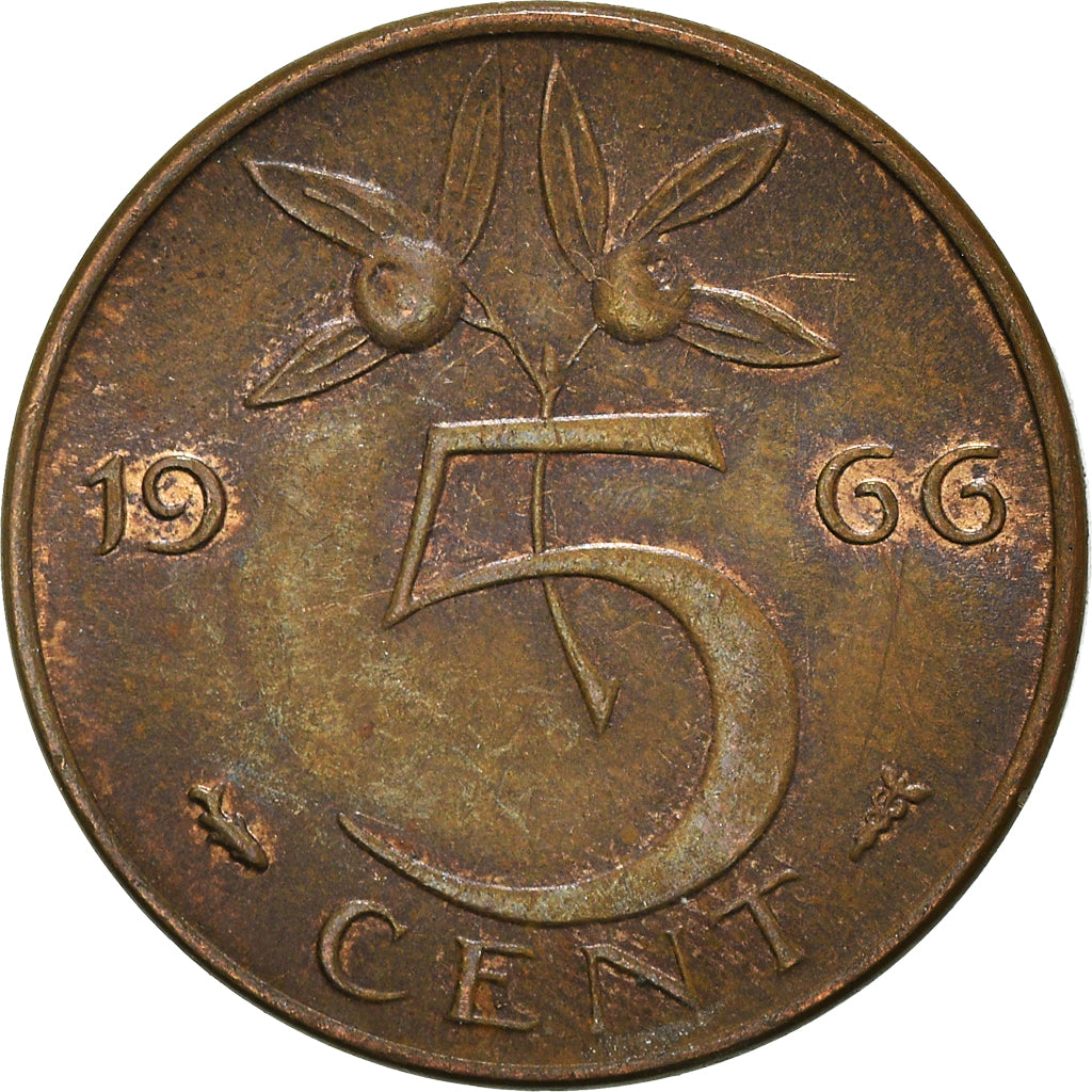 Monnaie, Pays-Bas, 5 Cents, 1966